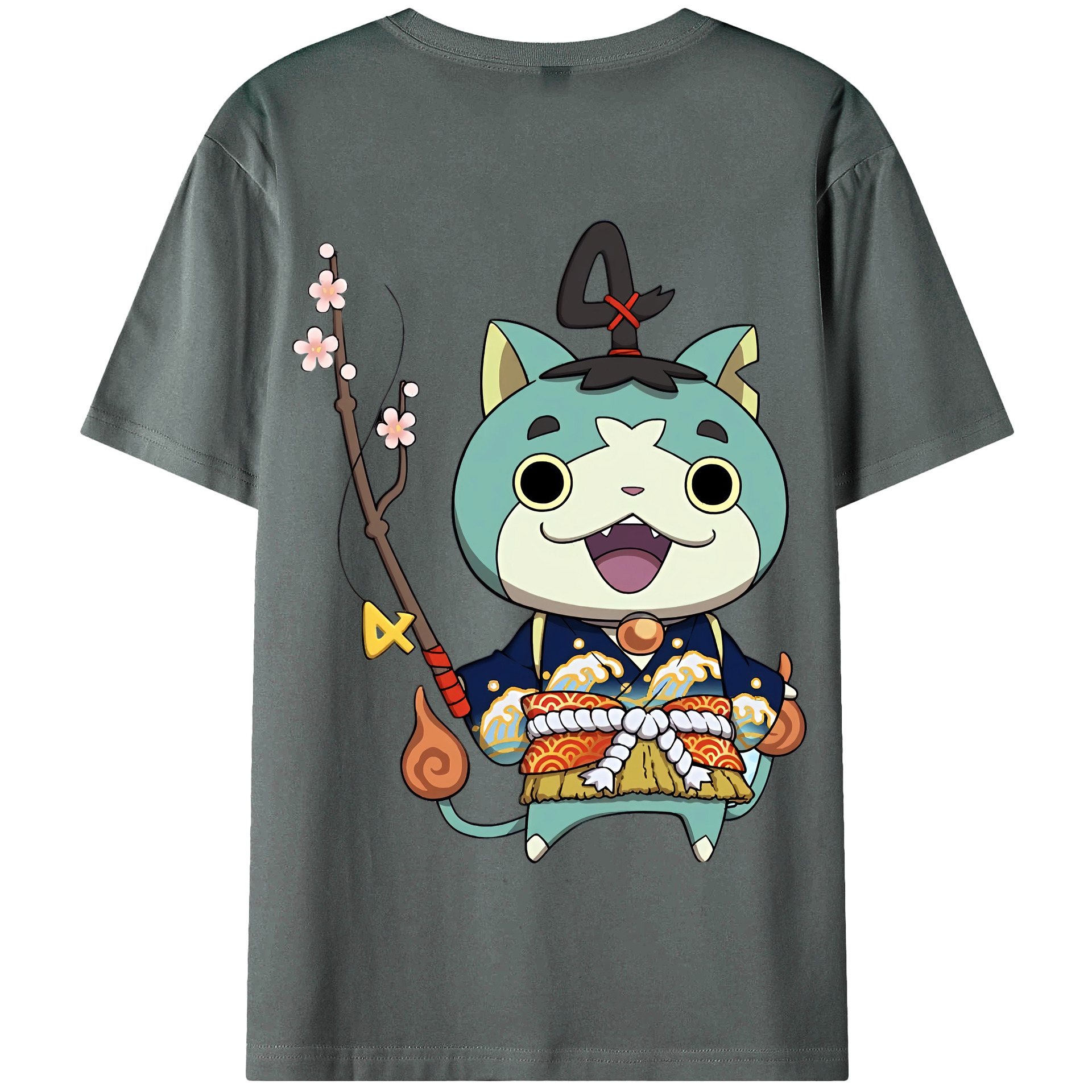 （画像用） 妖怪ウォッチ Yo-kai Watch 綿100％半袖Tシャツ（背面プリント）